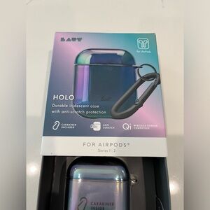 NWT LAUT Holo Iridescent Case for AirPods Series 1/2 - Purple/Blue